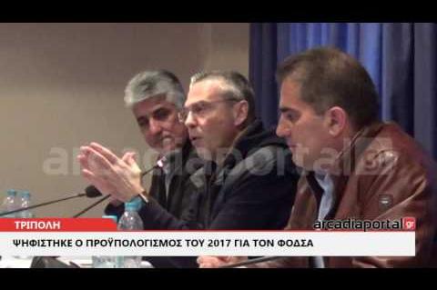 ArcadiaPortal.gr Ψηφίστηκε ο προϋπολογισμός του 2017 για τον ΦΟΔΣΑ